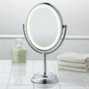 Conair TGBE51LEDC - Bilateral Freestanding Mirror, 7x and 1x Magnification, Soft Lighting, Chrome Finish - - Mounts For Less