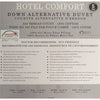 Cotton House - Hotel Comfort Synthetic Duvet, 100% Cotton, 100% MicroGel Fiber 3D Filling, King Size, White - - Mounts For Less