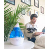 Crane - Ultrasonic Cool Mist Air Humidifier, 360 Degree Rotating Nozzle, Blue - - Mounts For Less