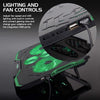 ENHANCE Cryogen Laptop Cooling Stand 5 Fans 2 USB Ports Slim Design with Green LED - - Mounts For Less