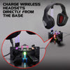 ENHANCE Gaming Power Headset Stand 4-Ports USB HUB LED RGB - - Mounts For Less