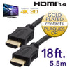 Elink CV-193 - High Speed HDMI 1.4 Cable with Ethernet Channel, 18 Feet, Black - - Mounts For Less