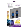 Elink CV-3267 HDMI 2.0 4K 12 Feet Braided Cable With Metal Head Blue - - Mounts For Less