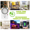 Elink - Plug-in Mechanical Timer, 48 On/Off Selections per Day, White - - Mounts For Less
