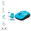 Elink - Wireless Optical Mouse with Adjustable DPI and Nano Receiver, Blue - - Mounts For Less
