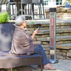 Ener-G+ HEA-215110CVR Outdoor Freestanding Infrared Electric Heater 5100 BTU Silver - - Mounts For Less