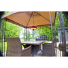 Ener-G+ HEA-21538R Infrared Suspended Electric Patio Heater 1500 Watt Outdoor Red - - Mounts For Less