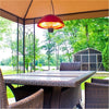 Ener-G+ HEA-21538R Infrared Suspended Electric Patio Heater 1500 Watt Outdoor Red - - Mounts For Less