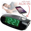 Escape RA930 Jumbo Display AM/FM Digital Alarm Clock with AUX Black - - Mounts For Less