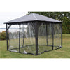 F. Corriveau International - Clear Curtain/ Mica for Gazebo 10' x 10', Transparent - - Mounts For Less