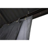 F. Corriveau International - Curtain for Gazebo 10' x 14', Water resistant, Charcoal - - Mounts For Less