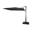 F. Corriveau International - Oasis Square Umbrella, 10' x 10', UV Resistant Fabric, Dark Charcoal - - Mounts For Less