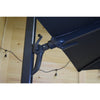 F. Corriveau International - Oasis Square Umbrella, 10' x 10', UV Resistant Fabric, Dark Charcoal - - Mounts For Less