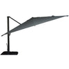 F. Corriveau International - Oasis Square Umbrella, 10' x 10', UV Resistant Fabric, Dark Charcoal - - Mounts For Less