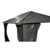 F. Corriveau International - Seoul Gazebo 10 ft x 14 ft with Galvanized Steel Roof - - Mounts For Less