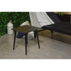 F. Corriveau International - Square Side Table for Outdoor, 16" x 16" x 16", Aluminum Frame, Black - - Mounts For Less