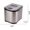 Frigidaire - Bread Maker with 15 Settings, 900g Capacity, 710 Watts, Stainless Steel - - Mounts For Less
