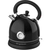 Frigidaire - Stainless Steel Electric Kettle, 1.8 Liter Capacity, Retro Style, Black - - Mounts For Less