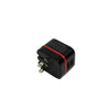 GlobalTone 2 Port USB Wall Charger 5V, 3.4A, Black and Red - - Mounts For Less