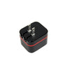 GlobalTone 2 Port USB Wall Charger 5V, 3.4A, Black and Red - - Mounts For Less