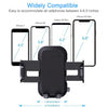 GlobalTone - 3-in-1 Rotating Car Phone Holder, Black - - Mounts For Less