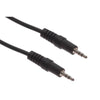 GlobalTone Audio cable 2.5mm male/male 6 ft black - - Mounts For Less