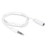 GlobalTone Audio/video cable 3.5mm 4 contacts male/female 12 ft White - - Mounts For Less