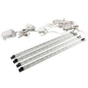 GlobalTone Complete Set Of LED Lights Under Cabinets Cool White 4 Strips 4X 1.2W - - Mounts For Less