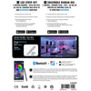 GlobalTone - RGBW LED Strip Kit, Control Box with IR and Bluetooth Function, 60 LEDs per Meter, Length of 6 meters - - Mounts For Less