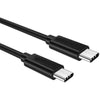 GlobalTone Type C Male to Type C Male Cable, 32/23 AWG 6 ft Black - - Mounts For Less
