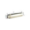 GlobalTone XLR Female to Male XLR 3 Pin Microphone Plug Adapter Silver - - Mounts For Less