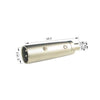GlobalTone XLR Male to RCA Female 3 Pin Microphone Plug Adapter Silver - - Mounts For Less