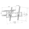 Globaltone Articulating TV LED LCD PLASMA Bracket 23"- 60" - - Mounts For Less