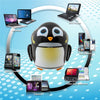 Gogroove Penguin Rechargeable Speaker for Kids Black GG-PAL-PENGUIN - - Mounts For Less