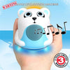 Gogroove Polar Bear Jr Night Time LED Light and Speaker White GGGPJR0100POUS - - Mounts For Less
