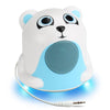Gogroove Polar Bear Jr Night Time LED Light and Speaker White GGGPJR0100POUS - - Mounts For Less