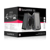 Gogroove Sonaverse O2 PC Computer USB Powered Speakers with Aux Input Grey GGSVO20100GYUS - - Mounts For Less