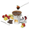 Gourmet - Chocolate Fondue Set for 2 People, 200mL Capacity, White - - Mounts For Less
