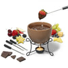 Gourmet - Chocolate Fondue Set for 4 People, 480mL Capacity, Brown - - Mounts For Less