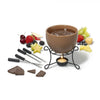 Gourmet - Chocolate Fondue Set for 4 People, 480mL Capacity, Brown - - Mounts For Less