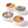 Gourmet - Set of 4 Porcelain Ramekins, 3.6" x 1.6", Oven Safe, White - - Mounts For Less
