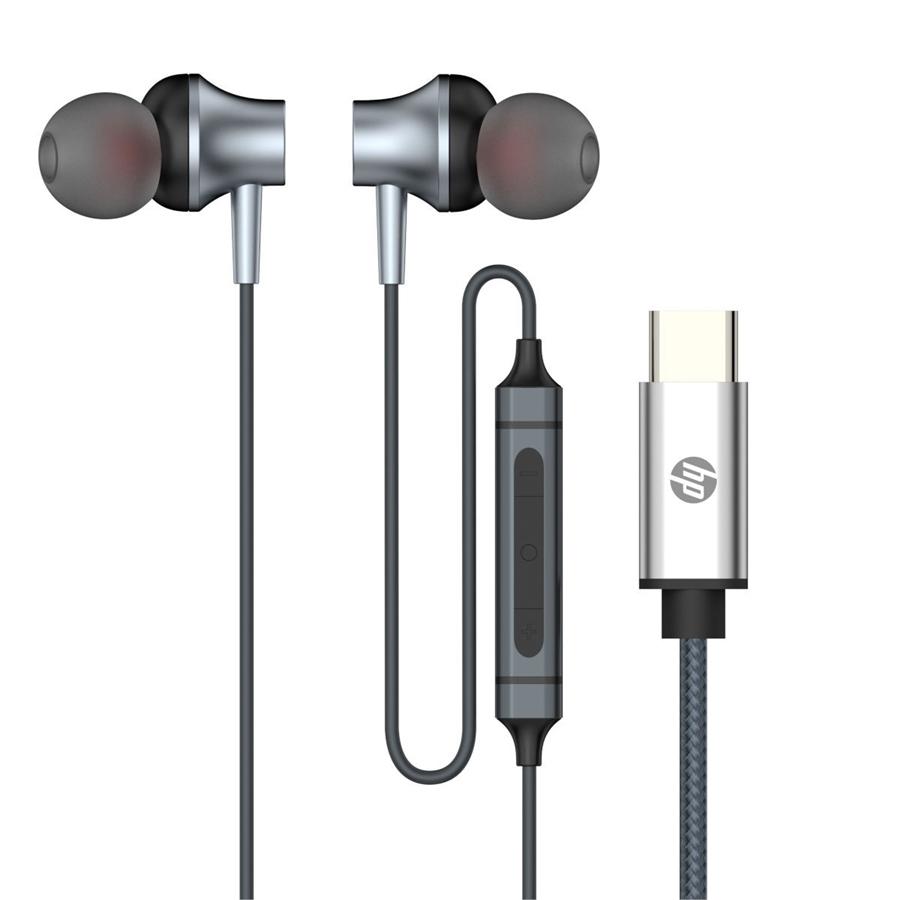 HP - In-Ear Stereo Headphones with Type-C Plug, Built-in Microphone and Remote Control, Black - - Mounts For Less