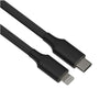 HP - USB C to Lightning Cable, Charge and Sync, Aluminum Alloy, 1 Meter Length, Black - - Mounts For Less