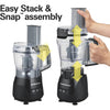 Hamilton Beach - Stack & Snap Food Processor, 4 Cup Capacity, Black - - Mounts For Less