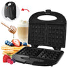 Hauz AWM265 - 2 Slice Waffle Maker With Non-Stick Plates, Lightweight and Compact, Black - - Mounts For Less