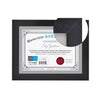 Hauz FRM0219 - 8.5x11 Document Or Picture Frame Black - - Mounts For Less