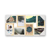 Hauz FRM7128 - 8 Images 4x6 Floating Collage Picture Frame White & Light Wood Look - - Mounts For Less