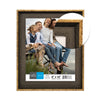 Hauz FRM7333 - 8x10 Picture Frame Dark Oak & Aged Metal - - Mounts For Less