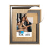Hauz FRM7401 - 4x6 Picture Frame Light Wood Look With Grey Border - - Mounts For Less