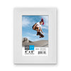 Hauz FRM7548 - 4x6 White Curved Picture Frame Wood Texture - - Mounts For Less